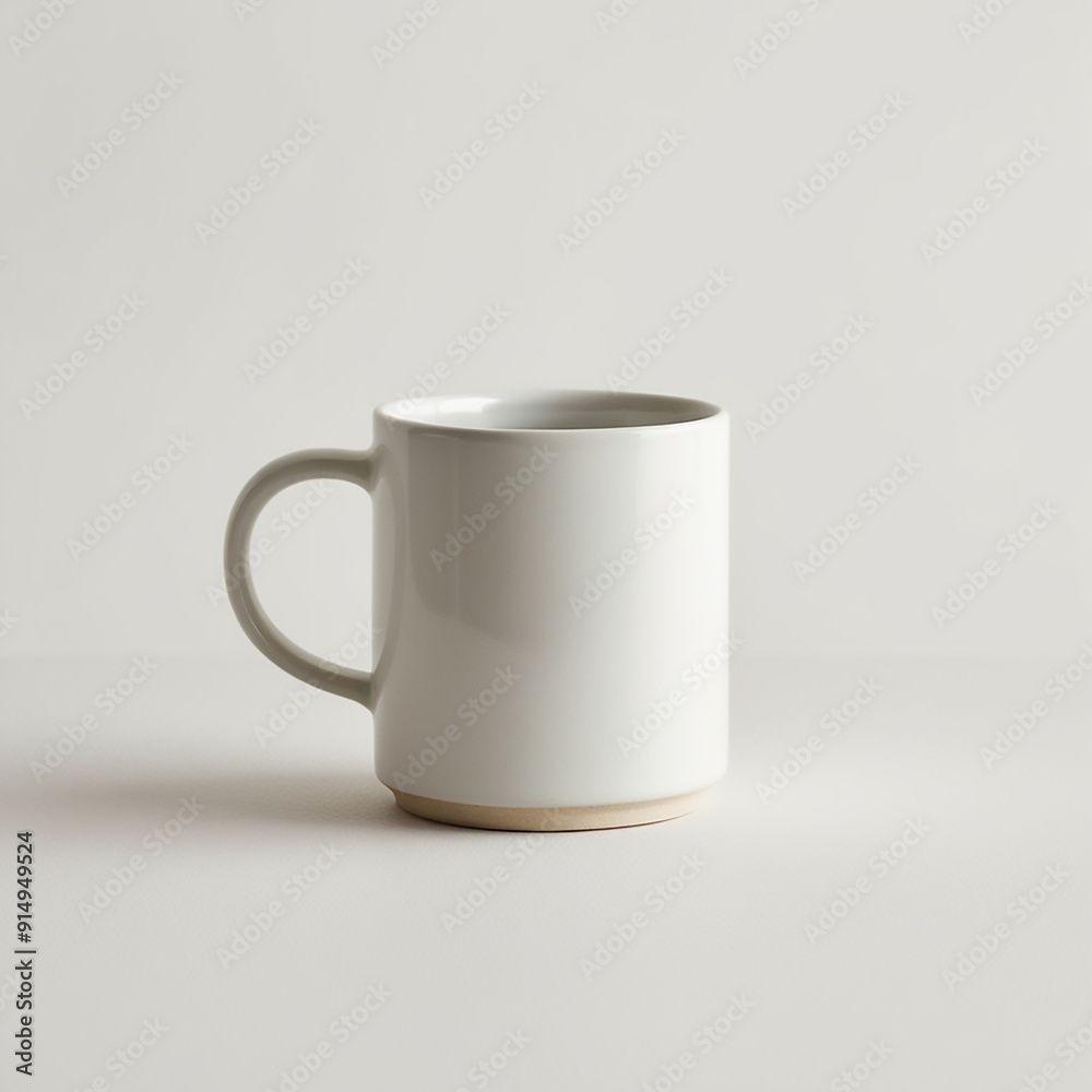 Obraz premium white cup on a white background