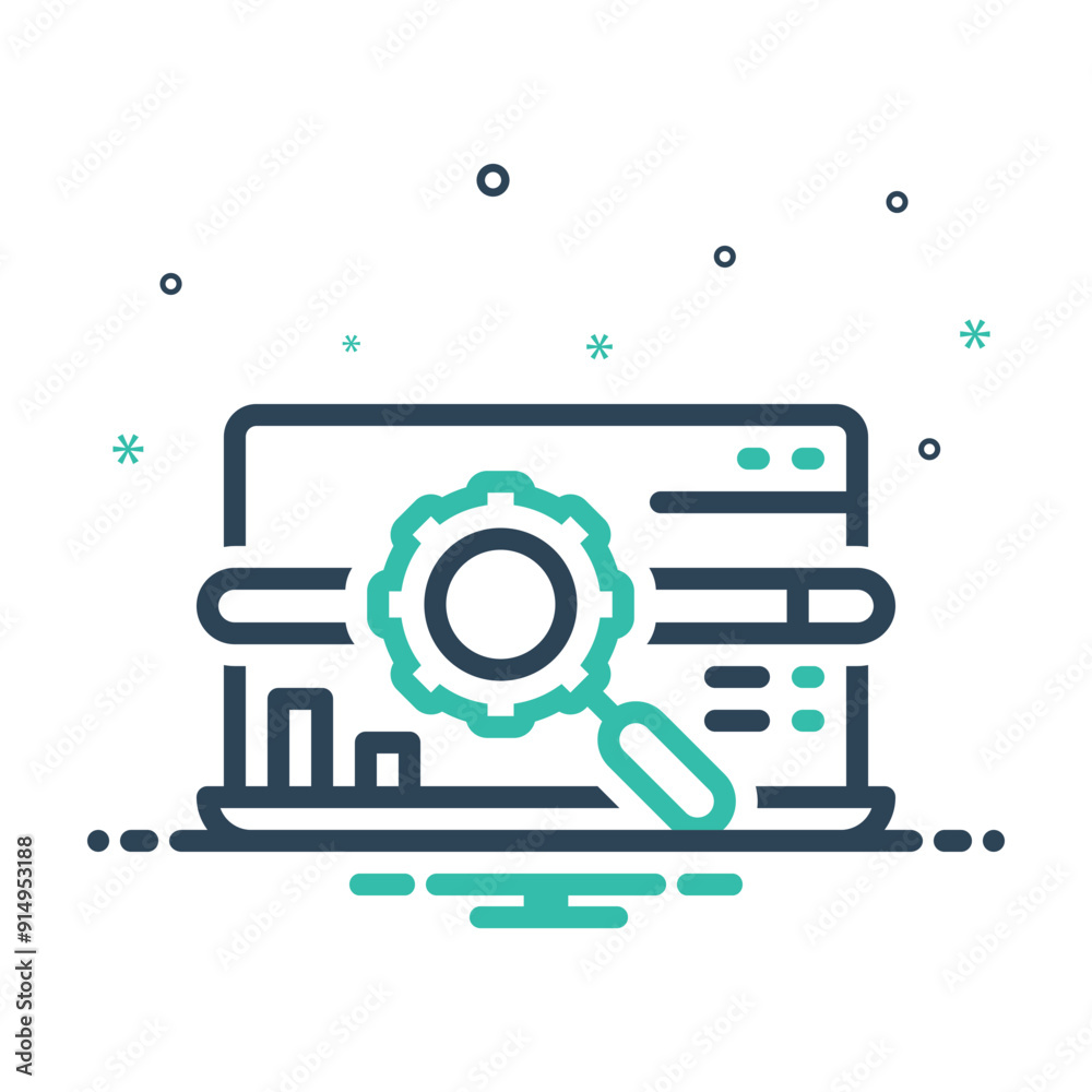 Mix icon for seo sem marketing Mix icon for seo sem marketing