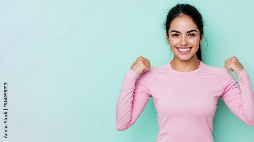 Hispanic fitness athlete woman exercising workout isolated with copy space Hispanic fitness athlete woman exercising workout isolated with copy space