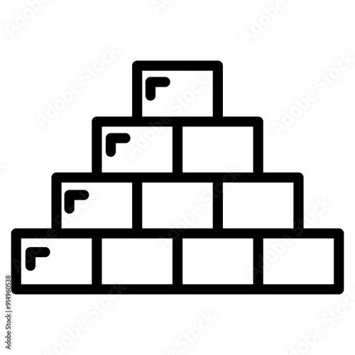 Brick Icon Element For Design