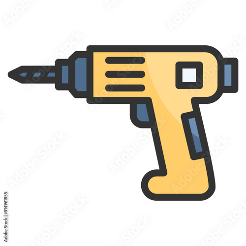 Drill  Icon Element For Design