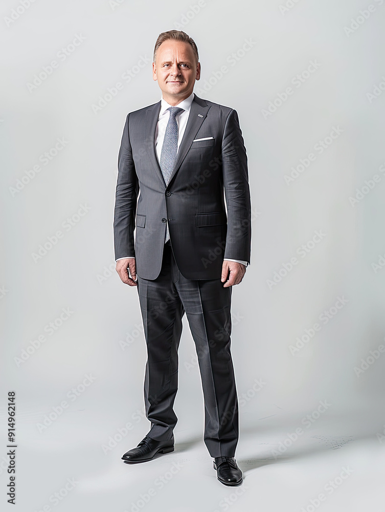 Confident Business Professional Standing Tall Confident Business Professional Standing Tall