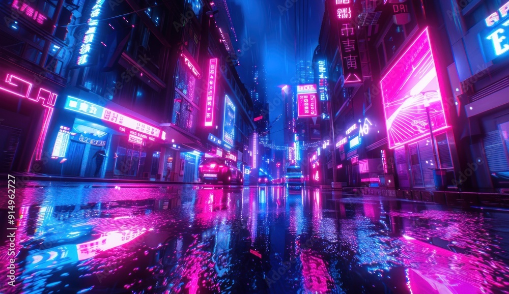 Neon Cityscape Neon Cityscape
