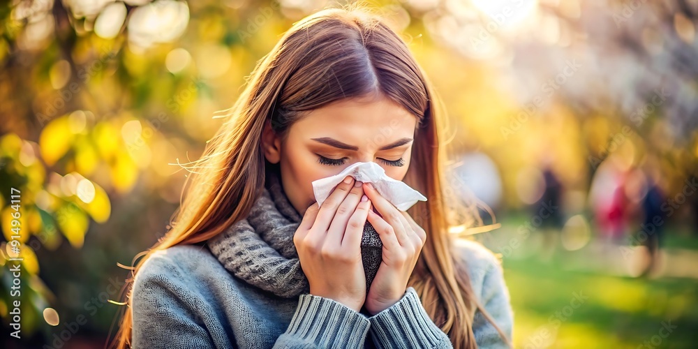 Adult blowing their snot in a tissue Adult blowing their snot in a tissue