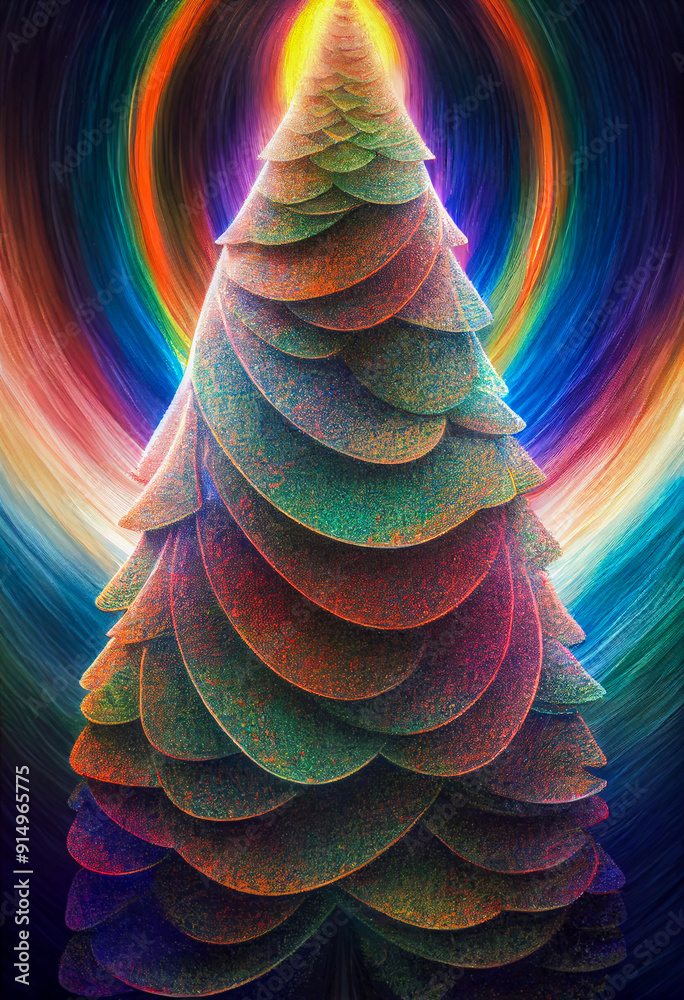 Psychedelic Christmas tree Psychedelic Christmas tree