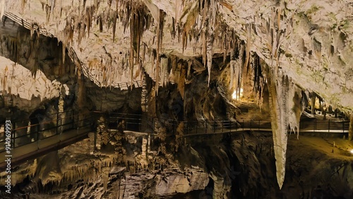 cave "Postojnska jama" in Slovenia