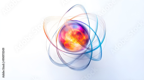 Abstract of Nucleus illustration isolated on white background