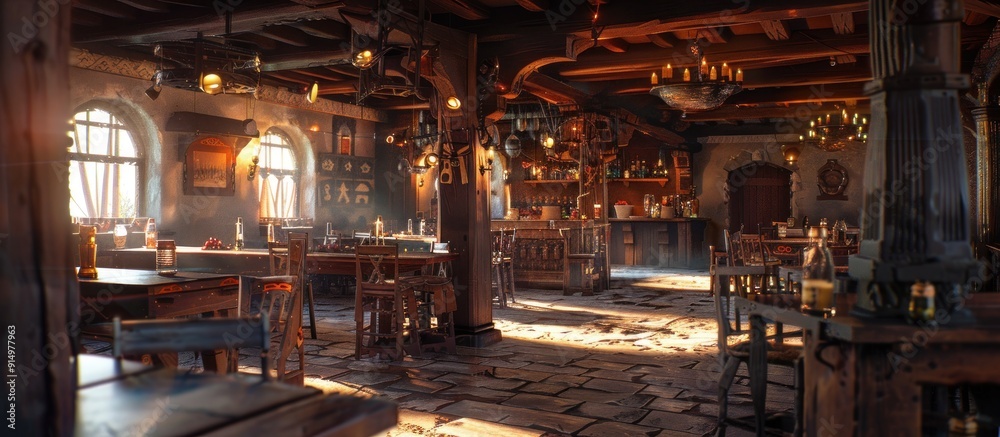 A Cozy Tavern Interior A Cozy Tavern Interior
