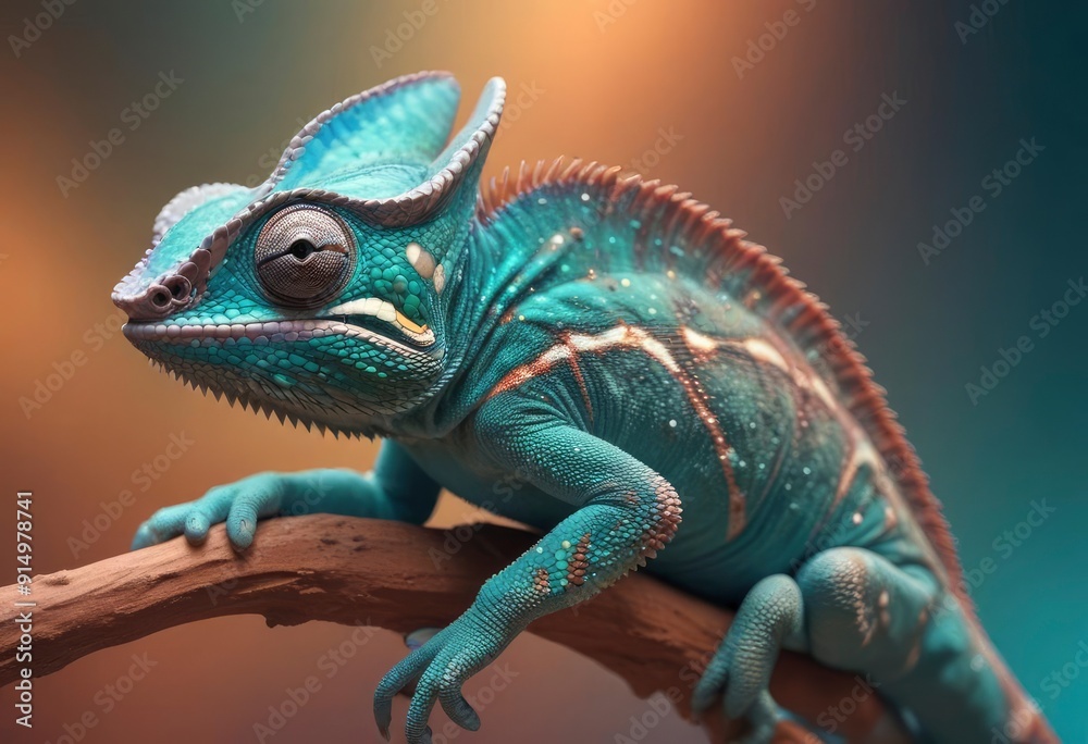 Obraz premium Chameleon background , ai