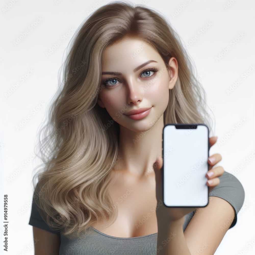 woman holding a mobile phone