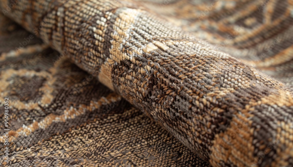 Cozy Knitted Fabric Texture in Brown and Yellow Hues Cozy Knitted Fabric Texture in Brown and Yellow Hues