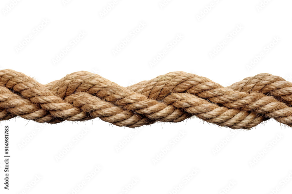 Intricate Braided Natural Fiber Rope Displaying Artistic Weaving Techniques on a Bright Background on Transparent PNG Background. Intricate Braided Natural Fiber Rope Displaying Artistic Weaving Techniques on a Bright Background on Transparent PNG Background.