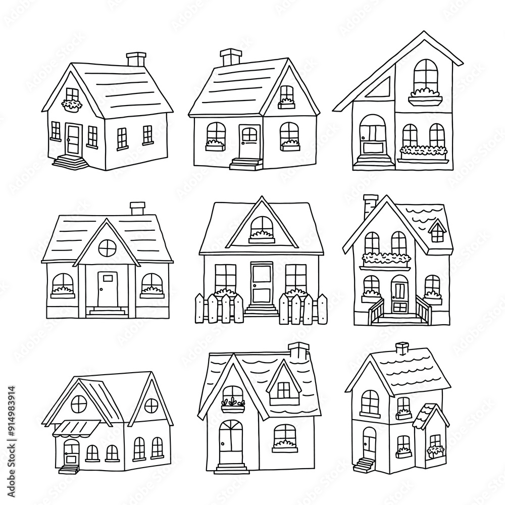 house hand drawn illustration vector house hand drawn illustration vector