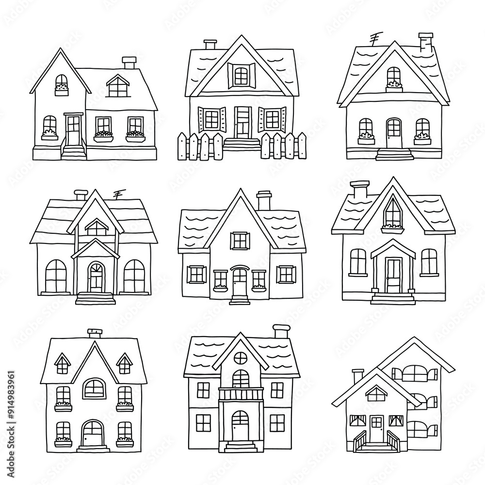 house hand drawn illustration vector house hand drawn illustration vector