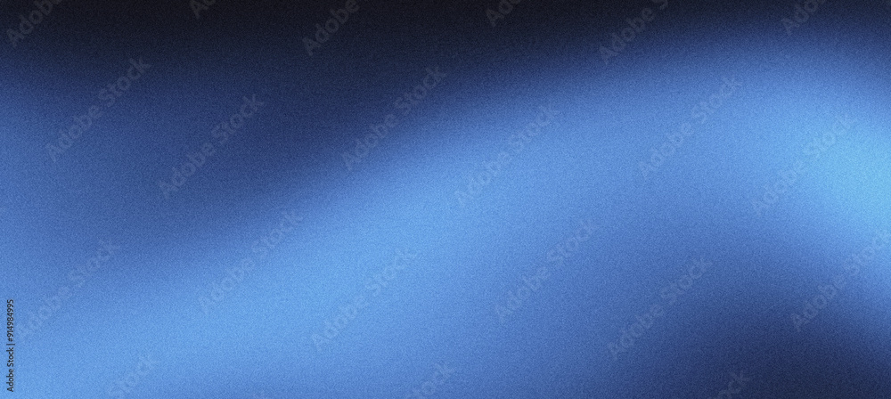 Smooth abstract design with diagonal lighting on a blue grainy background