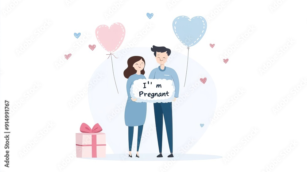 Graphic showing a couple celebrating with a cake that says Graphic showing a couple celebrating with a cake that says