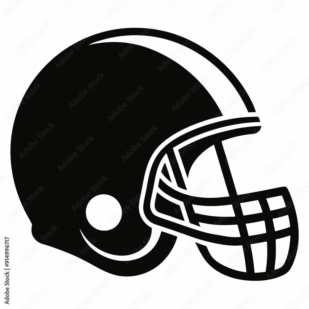 American gridiron football helmet flat icon-Football Helmet Clipart ...