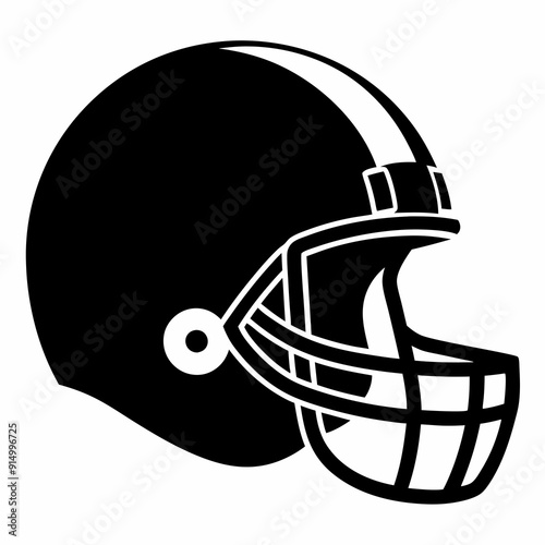 American gridiron football helmet flat icon-Football Helmet Clipart-Football Helmet Silhouette,football Silhouette, Sports, Gaming SVG Vector