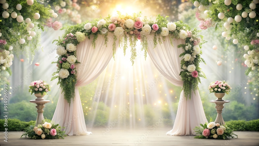 wedding decorated background wedding decorated background