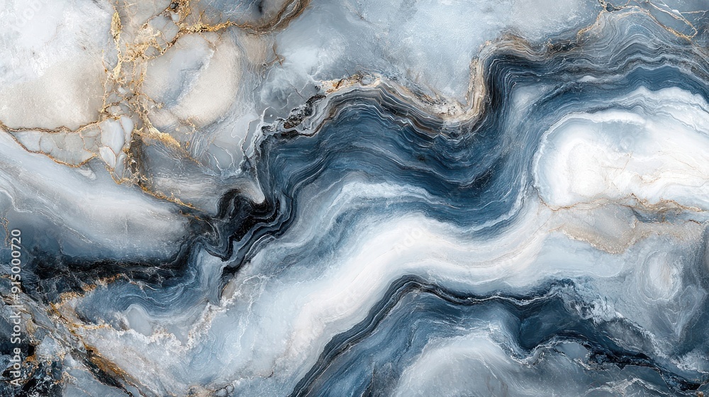 Abstract Marble Texture with Blue, White, and Gold Swirls Abstract Marble Texture with Blue, White, and Gold Swirls
