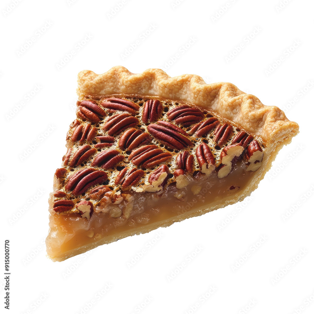 Delicious slice of pecan pie with a golden crust and crunchy pecans on top, perfect for dessert lovers and festive occasions. Delicious slice of pecan pie with a golden crust and crunchy pecans on top, perfect for dessert lovers and festive occasions.