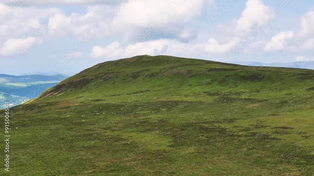 Shropshire Hills with the famous five fingers Shropshire Hills with the famous five fingers