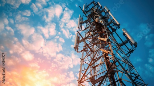 Cell Tower: A tall structure that supports antennas and communication equipment, enabling wireless connectivity and communication for mobile devices.
