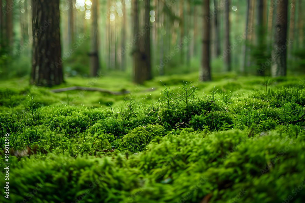 Green Mossy Forest Floor Photo Green Mossy Forest Floor Photo