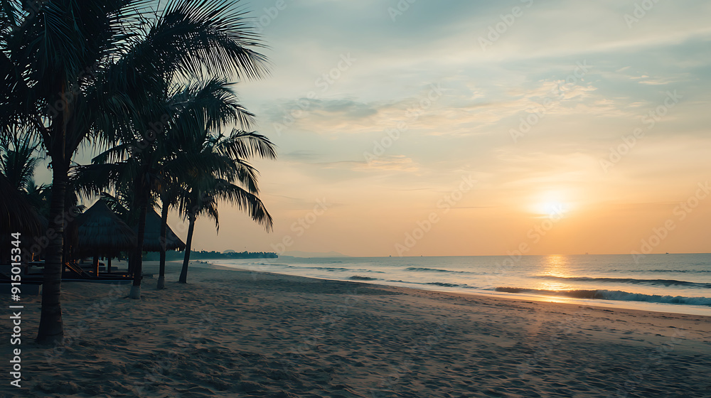 Fototapeta premium Vietnam beaches. Generative AI illustration 