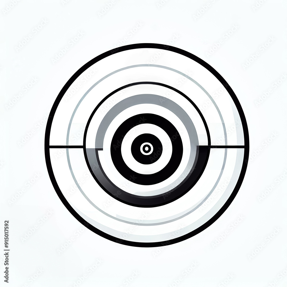 Isolated black and white vector illustration of a shooting target plate on a white background. Isolated black and white vector illustration of a shooting target plate on a white background.