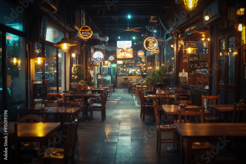 Restaurant hoarding