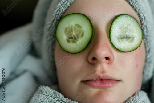 Spa eye treatment - cucumbe...