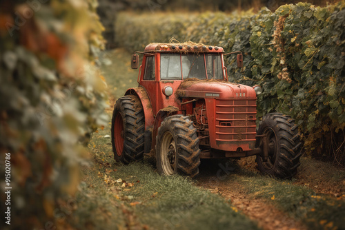 Tractor hedge cutting