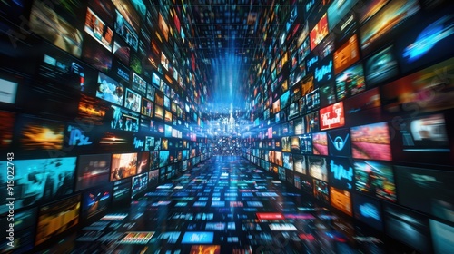 IPTV (Internet Protocol Television): The method of transmitting TV content via internet protocols, supporting both live streaming and on-demand access to television shows.
