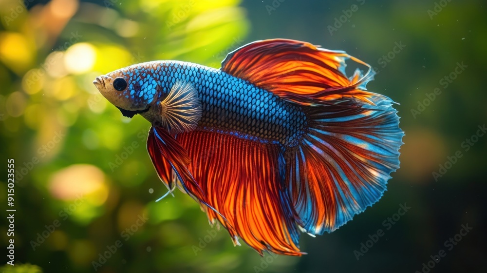 Vibrant Betta Fish Portrait