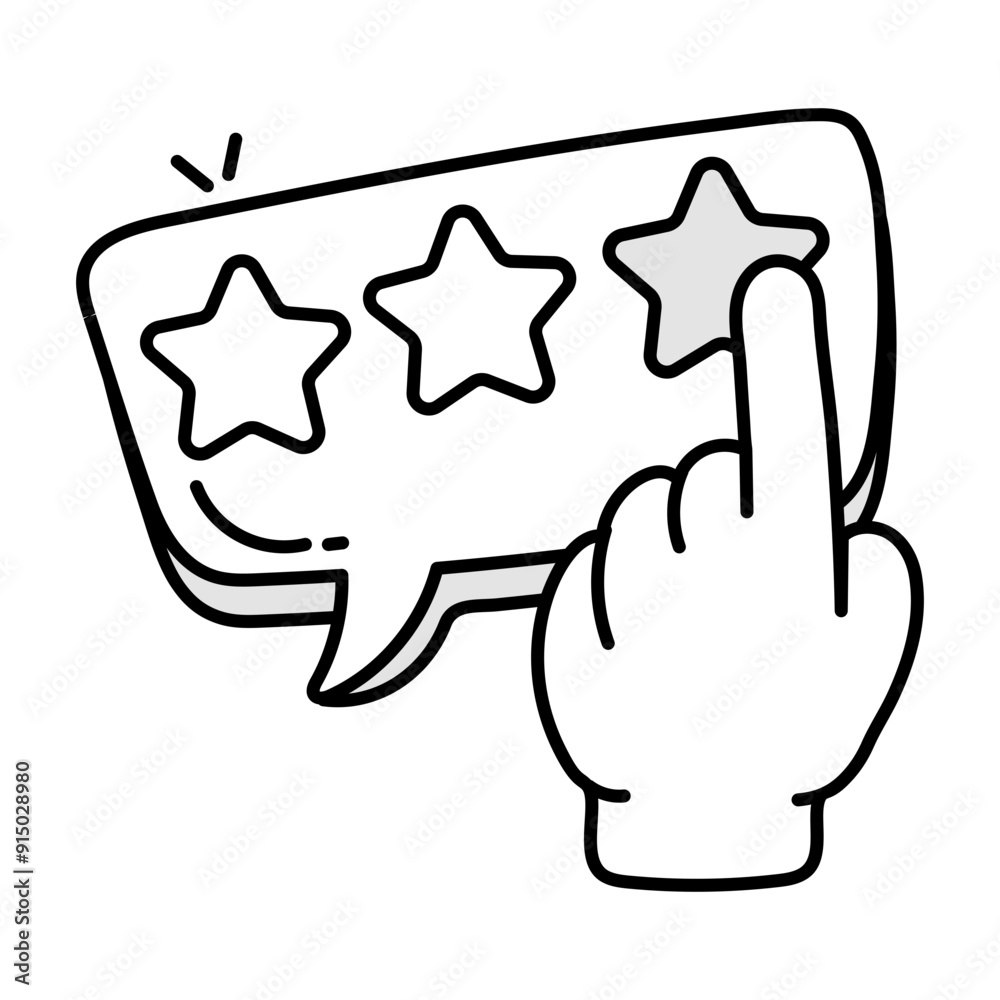 Hand drawn icon of best reviews
Hand drawn icon of best reviews