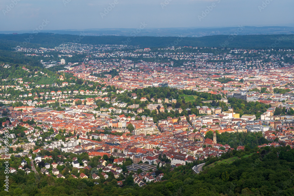 City views of Stuttgart from a high Overlook, Stuttgart, Germany City views of Stuttgart from a high Overlook, Stuttgart, Germany