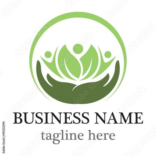 Healthy logo vector icon design