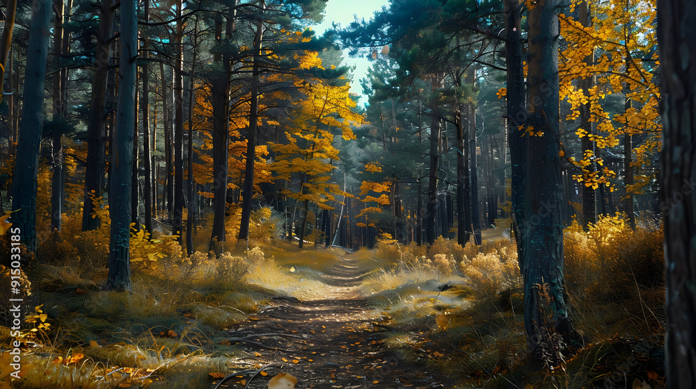Autumn Forest Path Photography Autumn Forest Path Photography