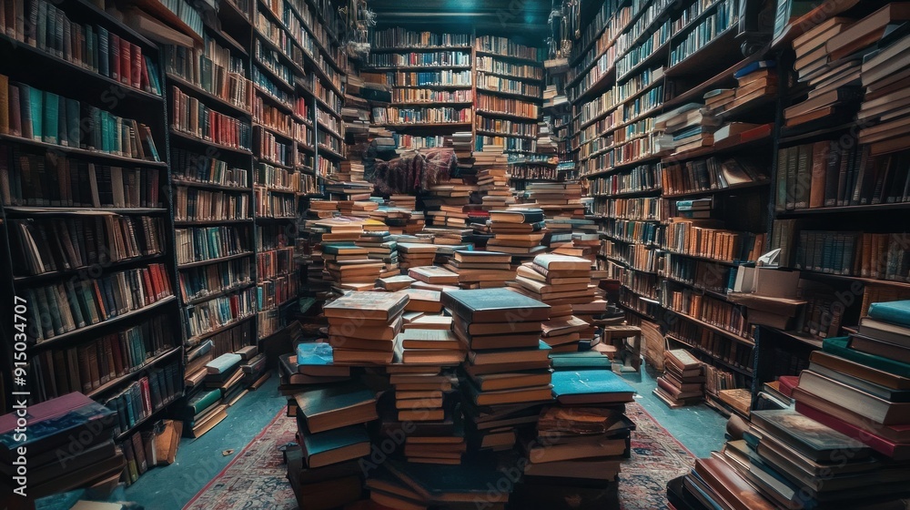 A Library Overflowing with Books A Library Overflowing with Books