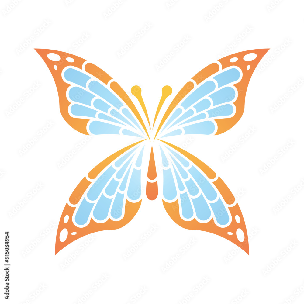 Obraz premium Butterfly logo template vector icon design