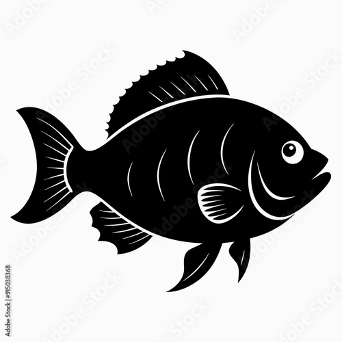 Tilapia Black silhouette