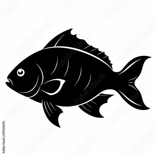 Tilapia Black silhouette