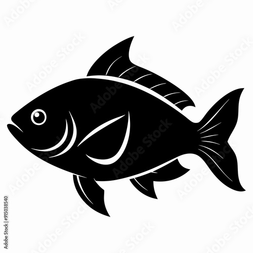 Tilapia Black silhouette
