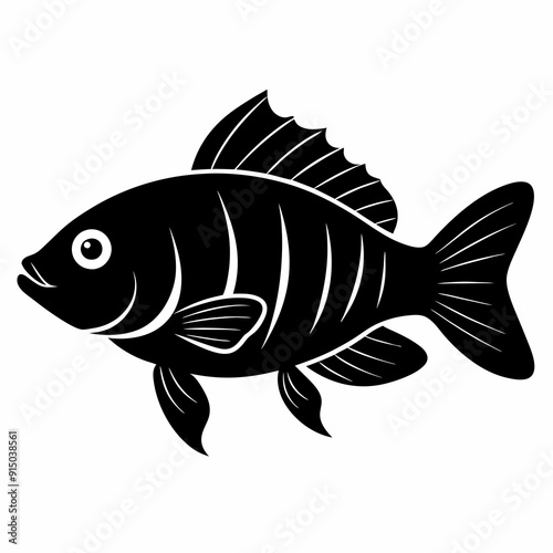 Tilapia Black silhouette