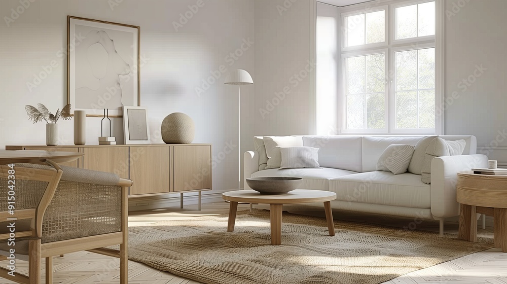 Fototapeta premium A modern apartment living room