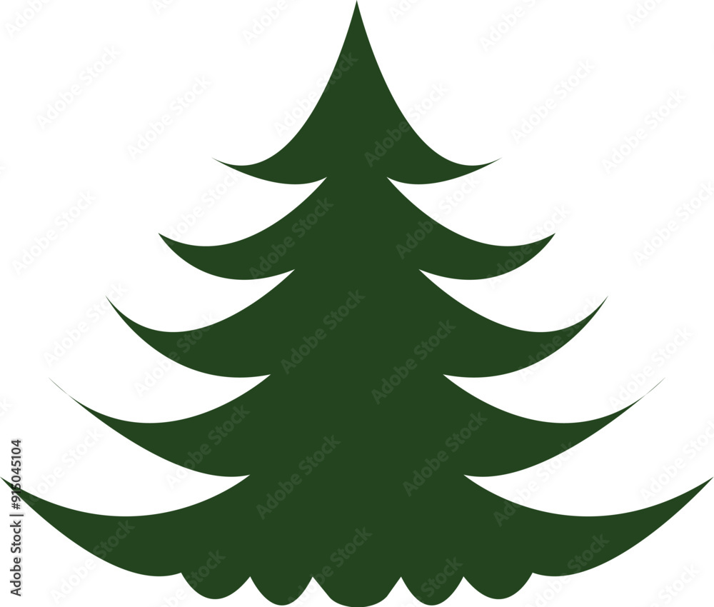 Festive Christmas Tree - Bright and Merry Design Festive Christmas Tree - Bright and Merry Design
