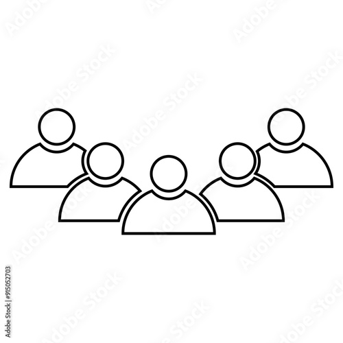 Team Icon, Simple Icon Vector Design, best used for presentation, application, web and banner