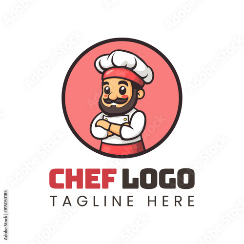 chef logo mascot vector illustrations