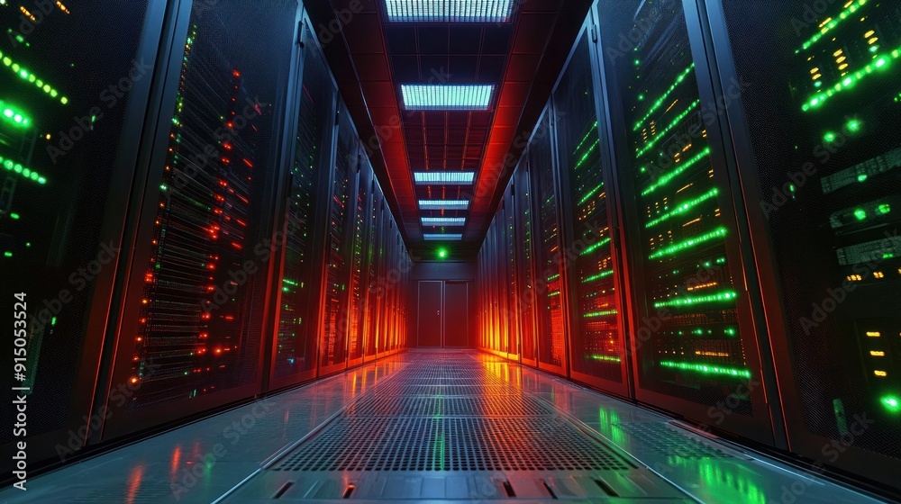 Server Room, Data Center, Network Infrastructure, Technology Server Room, Data Center, Network Infrastructure, Technology